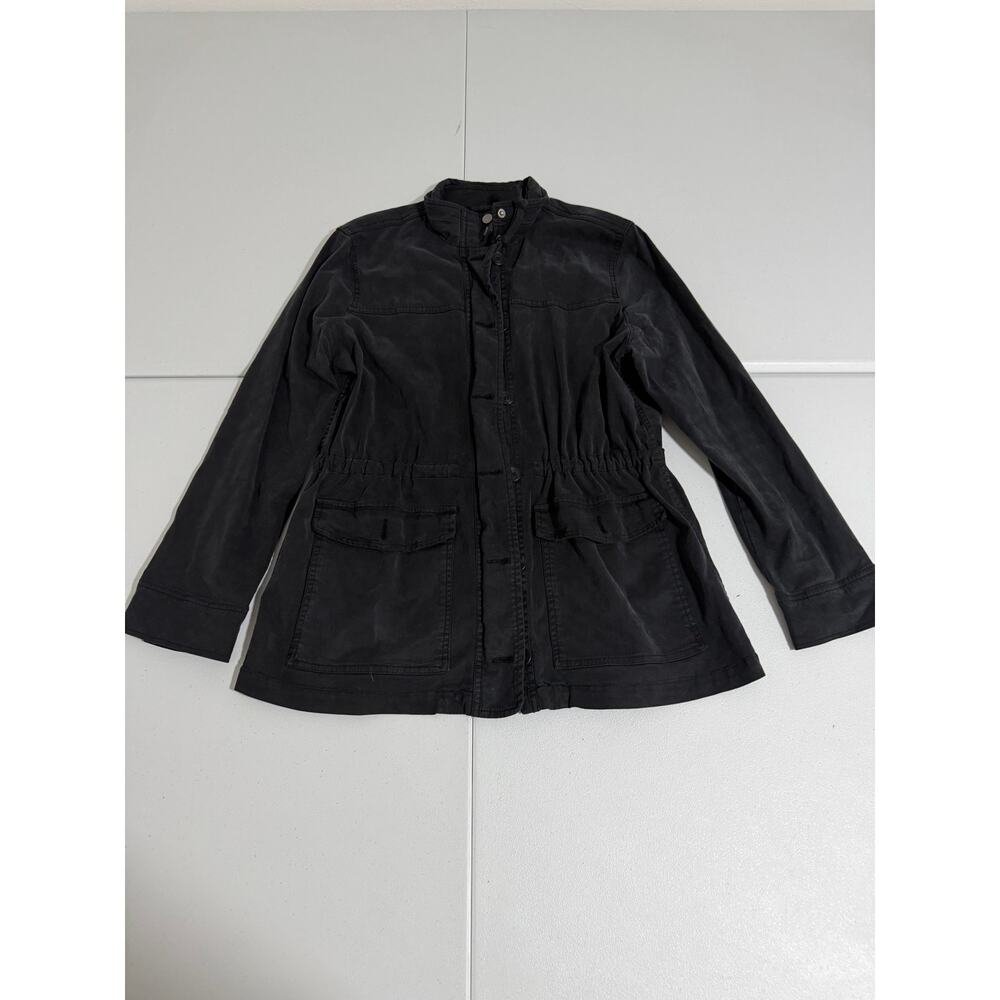 Lucky Brand Women's Black Military Utility Anorak Jacket Size L